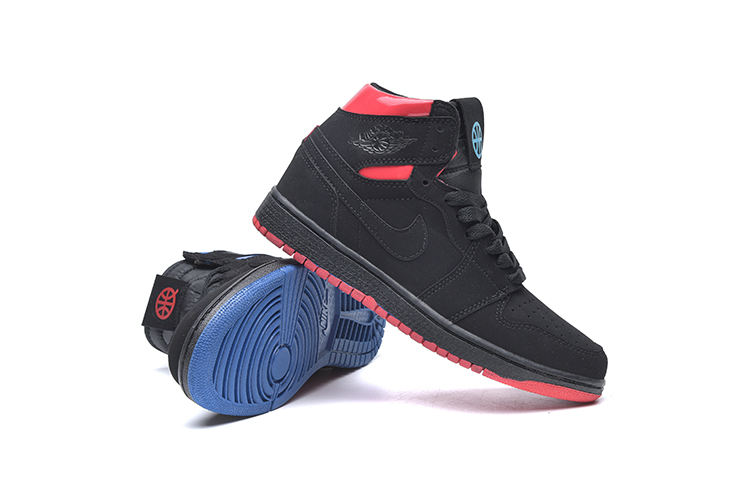 2018 Air Jordan 1 Sky Black Red Blue Shoes